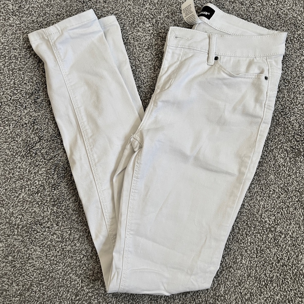 Joe Boxer Push-Up Skinny White Pants Size 3